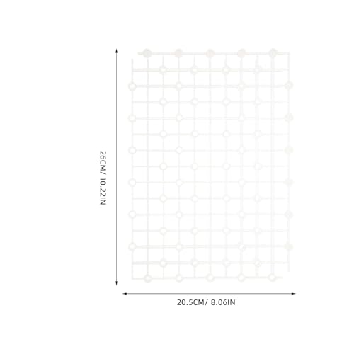 ibasenice 2pcs Aquarium Filter Plates Plastic Tank Dividers Wear-Resistant Gravel Boards for Undergravel Filters Fish Tank Bottom Separation White