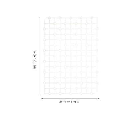 ibasenice 2pcs Aquarium Filter Plates Plastic Tank Dividers Wear-Resistant Gravel Boards for Undergravel Filters Fish Tank Bottom Separation White
