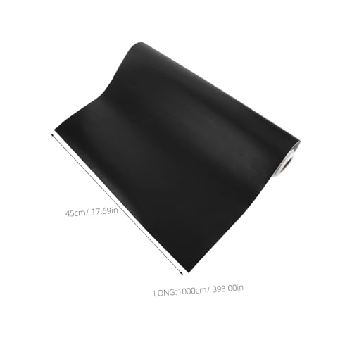 Self Adhesive Aquarium Background Roll PVC Fish Tank Wallpaper with High Resolution Underwater Scenery Easy Installation Fit for Various Tank - color: Black