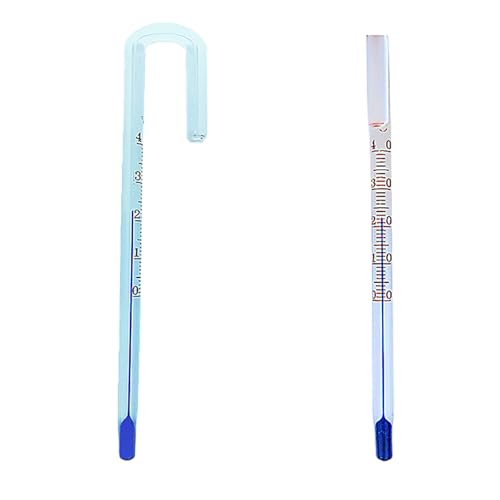 Fishtank Thermometer for Fish, Turtle, AquaticPlants Immersion Type with Suction Cup Liquid-in-Glass Measuring Meter Liquid-in-Glass Thermometer