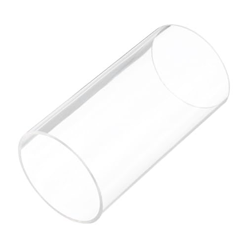 6" Clear Plastic Rigid Pipe 74mm ID x 80mm OD (2.9" ID x 3.125" OD) Acrylic Round Tubing, [for Plumbing, Hydraulics, Aquarium] - size: 2.9" x 3.125"