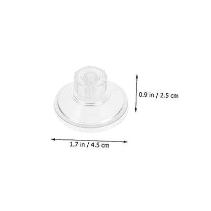 Zerodeko 10Pcs Threaded Screw Nut Pull Suction Cups for Aquariums Incubators and Home Use High Transparency Easy Install and Remove Multi Purpose Fixing Accessories for Fish Tanks and Decor