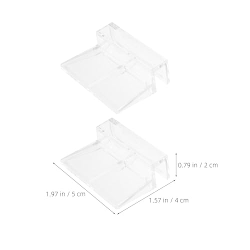 20pcs Aquarium Cover Bracket, Fish Tank Lid Clips, Glass Cover Clip, Acrylic Aquarium Lid Support Holder for Pet Supplies, Water Feature 6mm