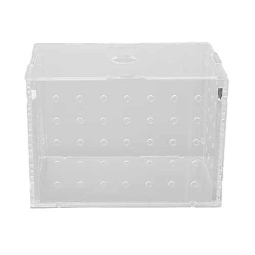 Fish Breeder Box, Aquarium Fish Breeding Box, High Transparency Acrylic Hatchery Incubator Tank with Suction Cups for Baby Fish Shrimp Clownfish Isolation and Rearing (9 * 6 * 7CM)