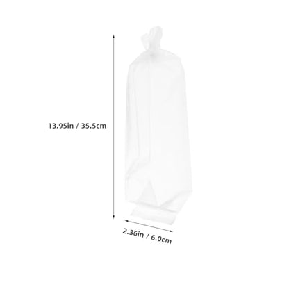 SEWACC 50pcs Fish Transport Bags for Live Aquarium Fish Heavy Duty Plastic Shipping Bags 6x34cm Leak-proof Packing Containers
