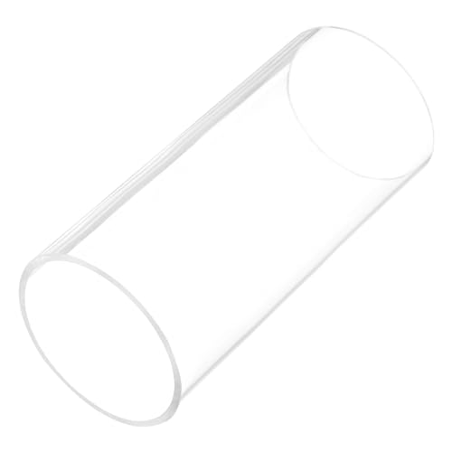 6" Clear Plastic Rigid Pipe 66mm ID x 70mm OD (2.6" ID x 2 3/4" OD) Acrylic Round Tubing, [for Plumbing, Hydraulics, Aquarium] - size: 2.6" x 2 3/4"