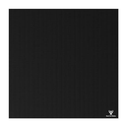 Great Call Athletics 10’ x 10’ Black Tatami Mat 1.25" Thick Collegiate Quality Flexi Roll Jiu Jitsu Mats Home bjj Tape Garage