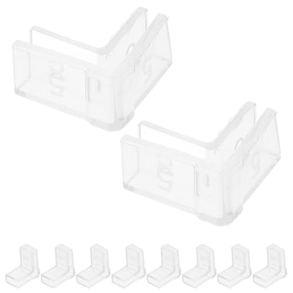 10pcs Silicone Corner Protectors for Fish Tank Edges Aquarium Safety Bumpers 5mm L-Shaped Indoor Furniture Edge Guards for Babyproofing and Glass Table Corners