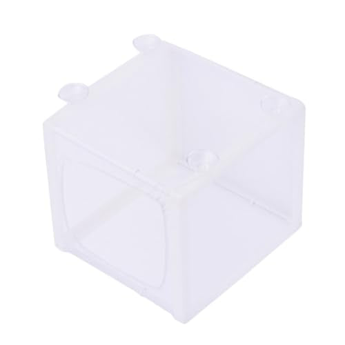 LIOOBO Incubation Net Net Water Aquarium Suction Fish Isolation Breed Tank Separator Fish Tanks Breeding Hatchery Small Incubator Cup White