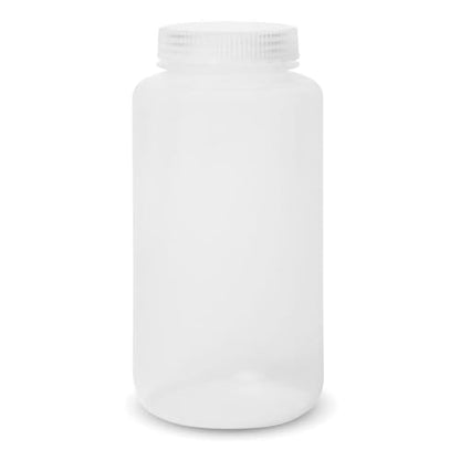 United Scientific® Unistore™ - Sample Containers with Lids - Laboratory Grade Polypropylene Wide Mouth Reagent Bottle - 32 Oz Bottles with Caps (1000ml), Plastic Bottles with Lids, Pack of 1 - size: 32 oz (Pack of 1)