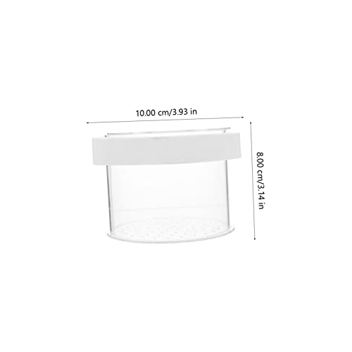 Healifty Floating Acrylic Fish Breeding Box with Removable Cover and Water Permeable Bottom Fish Separator for Aquarium Hatchery Suitable for Fry Incubation