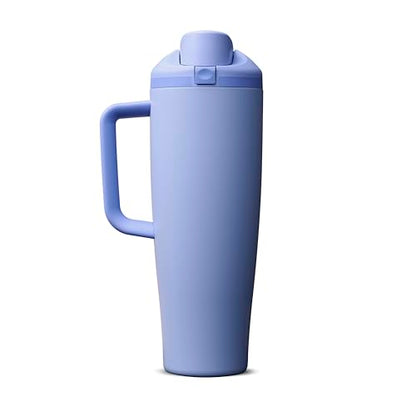 Owala FreeSip Tumbler Stainless Steel Water Bottle 40 oz Out of the Blue | Triple-Layer Insulation | Leak-Proof Lid with Push-Button | Double Threaded Lid for Left and Right-Handed Drinking - color: Out of the Blue, size: 40 Ounces