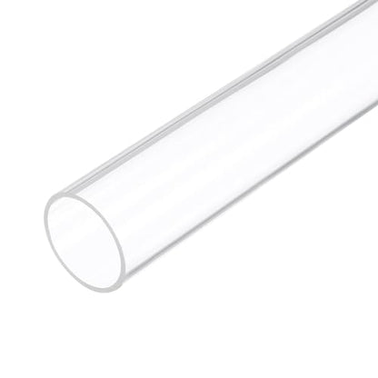 6" Clear Plastic Rigid Pipe 31mm ID x 35mm OD (1 1/4" ID x 1 3/8" OD) Acrylic Round Tubing, [for Plumbing, Hydraulics, Aquarium] - size: 1 1/4" x 1 3/8"
