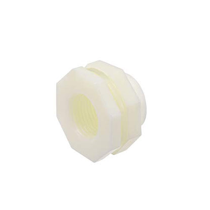 uxcell ABS Bulkhead Tank Fitting Adapter for Rain Bucket Aquariums Water Tanks Ponds G1/2 Female 6Pcs - size: G1/2 Female