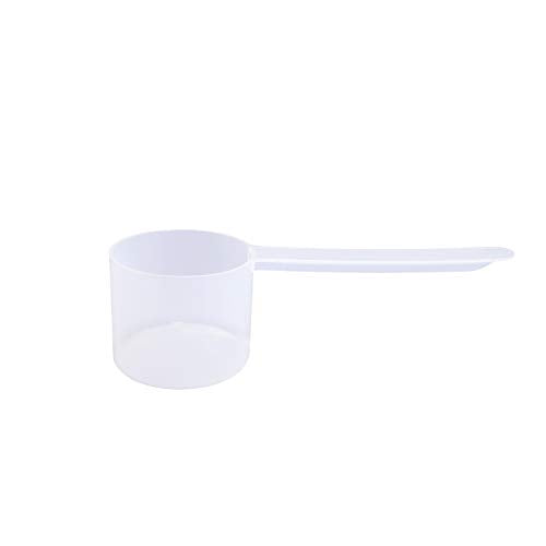 60cc Long Handle Measuring Scoop (4 Tablespoon / 1/4 Cup / 2 oz) - Heavy-Duty Plastic Spoon for Powders, Protein, Coffee, and Baking, 1-Pack - size: 60 cc | 1/4 Cup | 4 tablespoon | 2 fl oz. | 60 mL