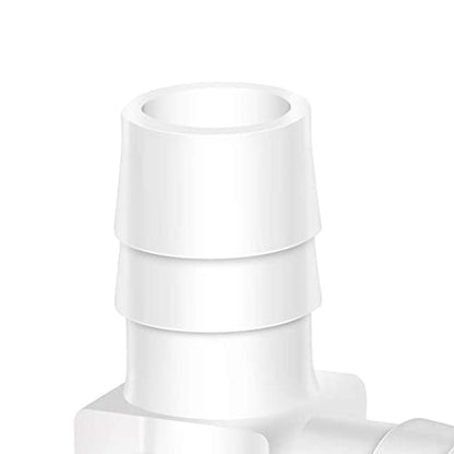 1/8" Hose Barb 90 Degree Elbow L Fitting, Plastic 2 Way Equal Barbed Joint Splicer Mender Union Adapter Hose Fitting (Pack of 7) - size: 1/8" (7Pcs)
