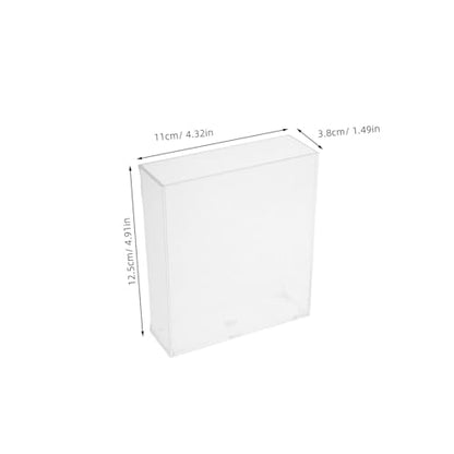 Yardwe Portable Clear Fish Viewing Box Small Acrylic Desktop Aquarium Betta Tank Breeding Container for Shrimp and Fish Observation