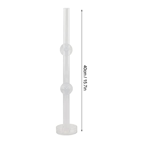 Pssopp Aquarium Fish Shrimp Feeder, Acrylic Clear Shrimp Feeding Tube Transparent Crystal Shrimp Feeding Tube and Dish Shrimp Feeder Tube Tray for Fish Aquarium