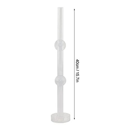 Pssopp Aquarium Fish Shrimp Feeder, Acrylic Clear Shrimp Feeding Tube Transparent Crystal Shrimp Feeding Tube and Dish Shrimp Feeder Tube Tray for Fish Aquarium