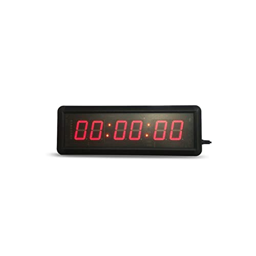 Interval Timer LED Countdown Timer is Beautiful and l Digital Gym/Sports Fitness Boxing Training Swimming Running Timer HIT6-1.5(6R) Gym Clock Timer
