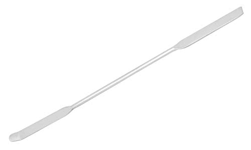 EISCO Chattaway Spatula, 7.9" - Stainless Steel, Polished - Dual Ended, Flat End & Bent End