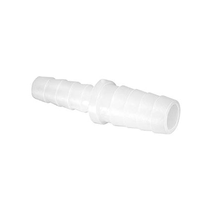 Plastic Hose Barb Reducer Fitting 3/8" to 1/4" Barbed Reducing Union Adapter Splicer Mender Joint Fitting (Pack of 2) - size: 3/8-1/4