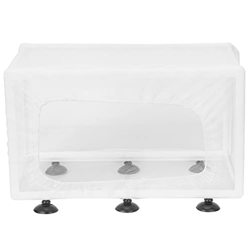 Aquarium Breeder Box with Suction Cups | Detachable Fish Hatchery & Isolation Enclosure | Multi - Functional Incubator for Fry/Unwell Fish/Shrimp | Secure Plastic & Mesh Design