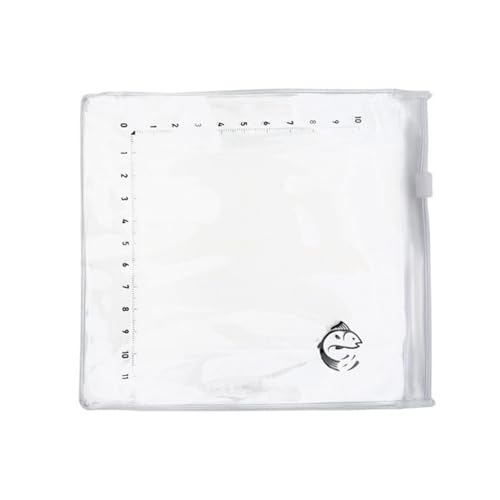 Clear Fishing Bag with Measurement Scale Light Weight PVC Materials for Safe Fish Transport and Observation Foldable Fishing Tool Bag - color: 1 Pack