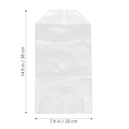 50pcs Ornamental Fish Packing Bags Leak-proof Live Fish Transport Pouches with Gusseted Bottom 20x35x12cm for Aquatic Shipping and Handling with Elastic Bands