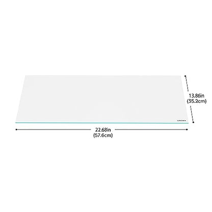 4mm Thick Clear Glass Aquarium Lid,Includes 4 Clips for Secure Placement, 576 x 352mm(22.68x13.86 inches) for 584-588 mm Inner Length Aquariums,Adapted to LANDEN SD604545,RF604540 - size: 576x352mm (1 pc)