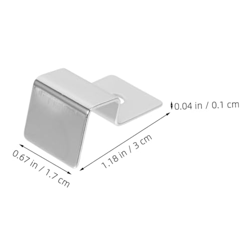 COLLBATH Fish Tank Accessory 4pcs Stainless Steel Support Frame for Aquarium Lid Holder