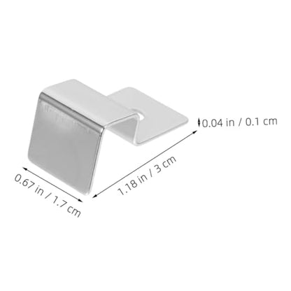 COLLBATH Fish Tank Accessory 4pcs Stainless Steel Support Frame for Aquarium Lid Holder