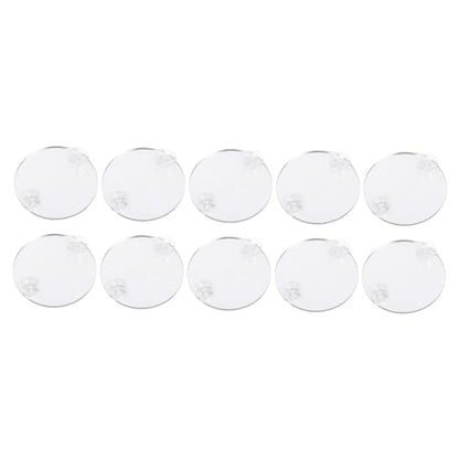 Ciieeo 10pcs Betta Fish Training Mirror Single Side Betta Tank Mirror Cup Floating Decorative Fish Tank Accessory for Play and Exercise