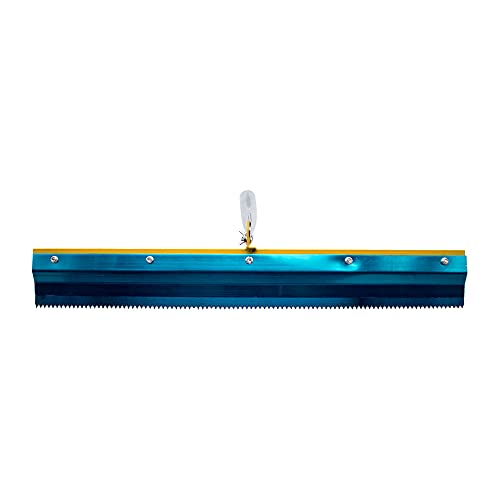 Stainless Steel Notched Squeegee Epoxy Cement Painting Coating Self Leveling Flooring Gear Rake Construction Hand Tools (3MM) - size: 3MM