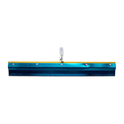 Stainless Steel Notched Squeegee Epoxy Cement Painting Coating Self Leveling Flooring Gear Rake Construction Hand Tools (3MM) - size: 3MM
