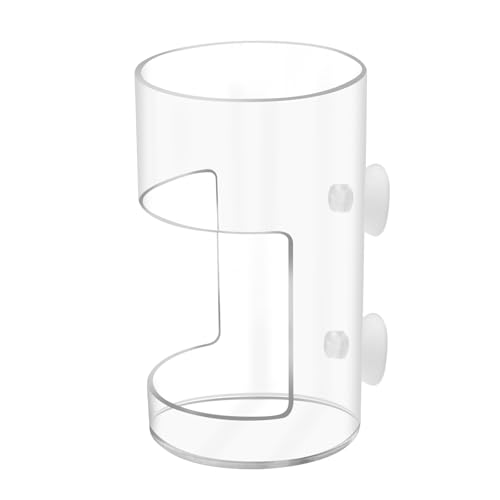 New Fish Tank Feeding Tray with Suction Cup, Feeding Tube Supplies, Tank Divider Supplies, Breeder Box for Aquarium, Round Aquariums & Fish Bowls Accessories - color: 2.Transparent