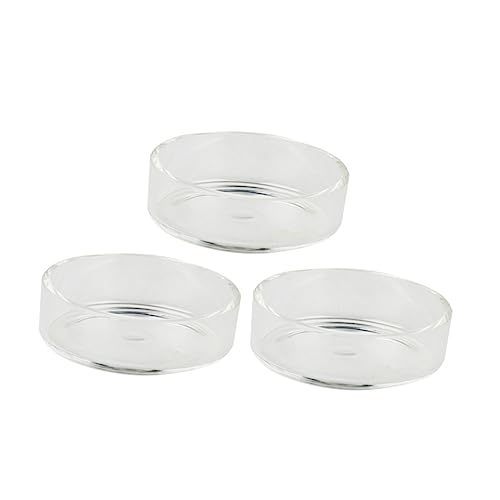 POPETPOP 5pcs Round Ornamental Shrimp Feeding Pot Fish Tank Shrimp Feeder Bowl Supplies