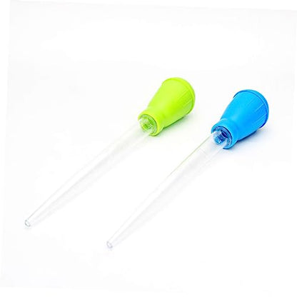 NOLITOY 3sets Manual Aquarium Waste Fish Tank Dripper 4-Grade Scale Aquarium Pipette for Fish Tank Cleaning 2pcs*3 Random Color