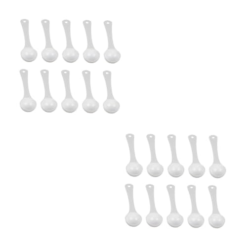 Mobestech 60pcs Pet Medicine Measuring Spoons Gram Quantitative Scoops for Precise Powder Measurement Lightweight Pet Supplies for Easy Dosing Fish Tanks and Animals
