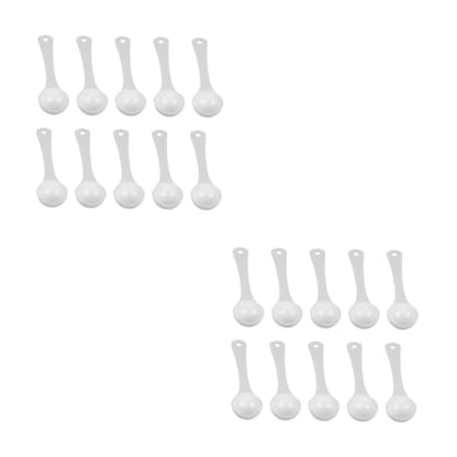 Mobestech 60pcs Pet Medicine Measuring Spoons Gram Quantitative Scoops for Precise Powder Measurement Lightweight Pet Supplies for Easy Dosing Fish Tanks and Animals