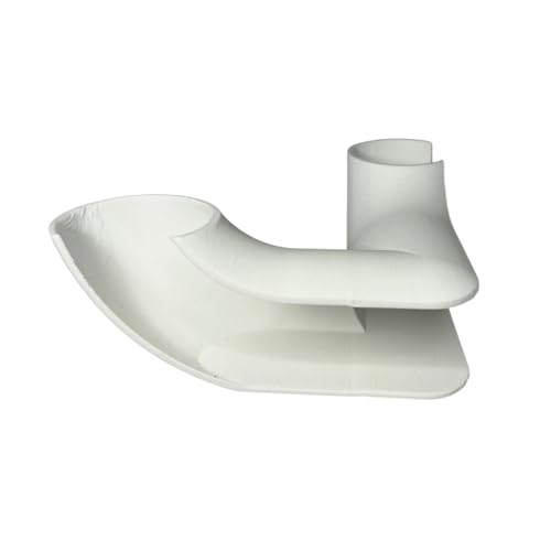 REEFSHAPE Aquarium Corner Tube Viewing Tunnel | Fish, Shrimp, Loaches Hideout for Aquariums | Unique Underground Tunnel | Made in USA (Corner Tube, White)