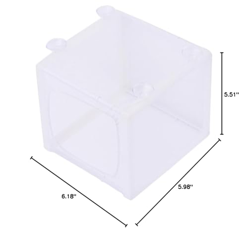 LIOOBO Incubation Net Net Water Aquarium Suction Fish Isolation Breed Tank Separator Fish Tanks Breeding Hatchery Small Incubator Cup White