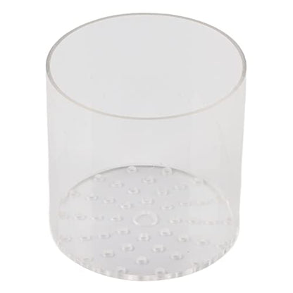 Acrylic Transparent Feeder Cover, Aquarium Feeding to Prevent Fish and Shrimp from Stealing Food, with Center Hole for Feeding Tube, for Reproduction and Safe Feeding in Fish (120mm) - size: 120mm