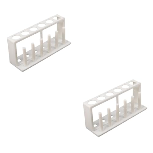 Zerodeko 2pcs Portable Test Tube Holder for Water Quality Testing Organizer Rack for Laboratory Use Anti-slip Design for School Science Projects and Experimentation