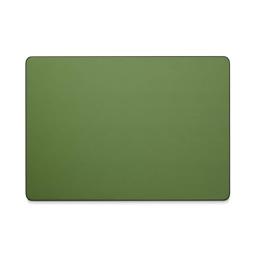 Leather Desk Pad Mat, Non-Slip Desk Blotter Pad - Desk Protector for Office, Home, Lap Desk, Laptop, and Desktop - color: Forest Green, size: 17" x 12"