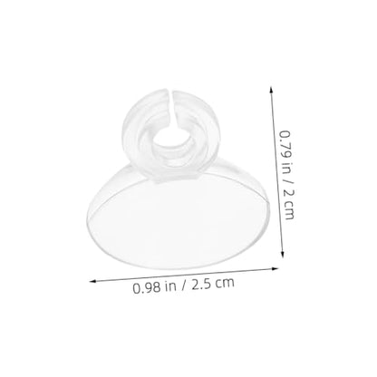 Abaodam 40pcs Fish Tank Accessories Aquarium Hose Clamp with Cup Soft Card Slot Design for Oxygen Tubing and Easy to Install for Aquariums