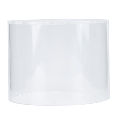 Acrylic Transparent Feeder Cover, Aquarium Feeding to Prevent Fish and Shrimp from Stealing Food, with Center Hole for Feeding Tube, for Reproduction and Safe Feeding in Fish (80mm) - size: 80mm