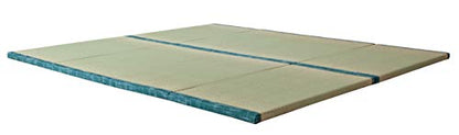 MustMat Japanese Floor Mattress Foldable Tatami Mats Folding Tatami Futon Mattress Rush Grass Floor Bed 35.4"x78.7"x1.2"(2 piece Set) | Japanese Floor Mattress, Tatami Futon Mattress, Rush Grass Floor Bed - size: 2 piece set