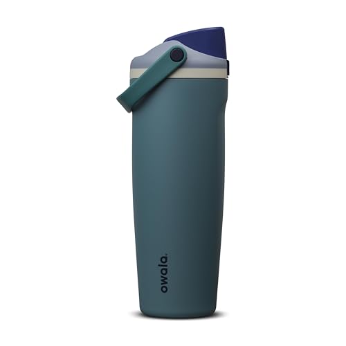Owala FreeSip Sway Stainless Steel Water Bottle 30 oz Denim - color: Denim, size: 30 Ounces