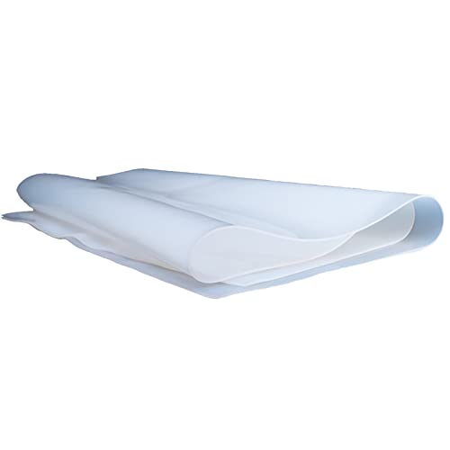 20" x 20" Sticky Silicone Sheet 1/8" (3mm) Thick Translucent Rubber Pad Gel Mat High Temperature Resistance 1 Pack